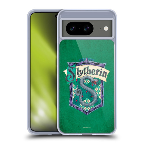 Harry Potter Sorcerer's Stone I Slytherin Crest Soft Gel Case for Google Pixel 8