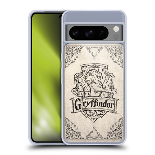 Harry Potter Sorcerer's Stone I Gryffindor Parchment Soft Gel Case for Google Pixel 8 Pro
