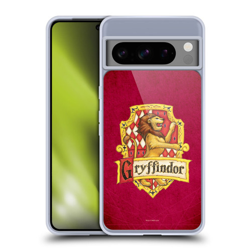 Harry Potter Sorcerer's Stone I Gryffindor Crest Soft Gel Case for Google Pixel 8 Pro