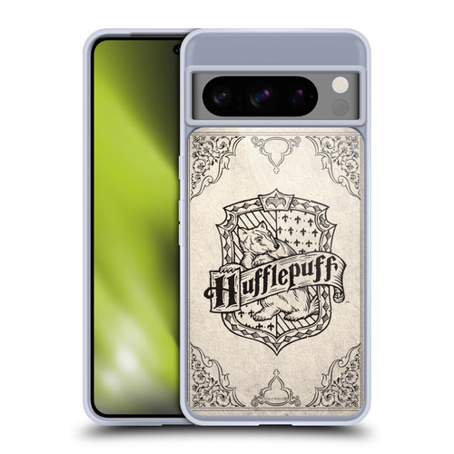Harry Potter Sorcerer's Stone I Hufflepuff Parchment Soft Gel Case for Google Pixel 8 Pro