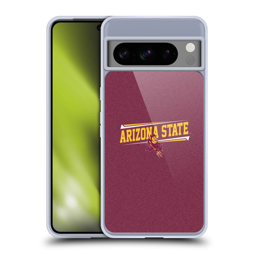 Arizona State University ASU Arizona State University Double Bar Soft Gel Case for Google Pixel 8 Pro