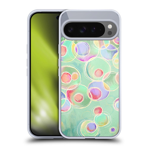 Micklyn Le Feuvre Patterns Iridescent Bubbles Soft Gel Case for Google Pixel 9 Pro XL