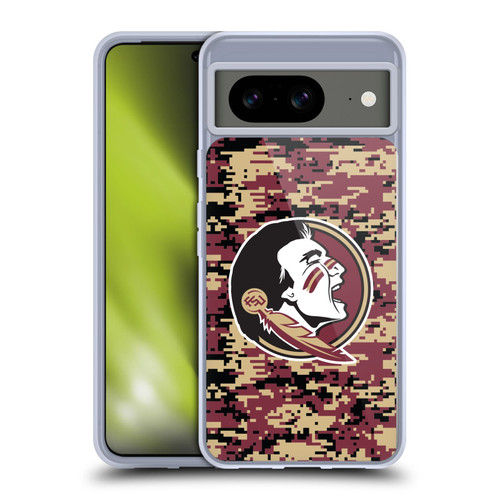 Florida State University FSU Florida State University Digital Camouflage Soft Gel Case for Google Pixel 8