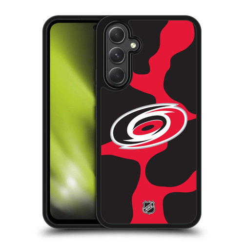 NHL Carolina Hurricanes Cow Pattern Gel Armour Case For Samsung Galaxy A54 5G