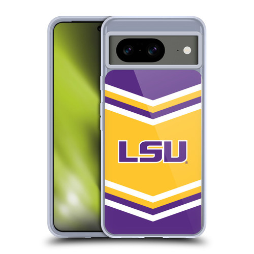 Louisiana State University LSU LSU Art Cheer Dress Pattern Soft Gel Case for Google Pixel 8