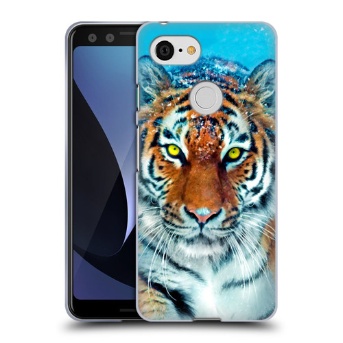 Aimee Stewart Animals Yellow Tiger Soft Gel Case for Google Pixel 3