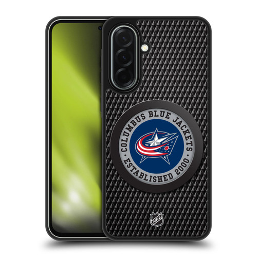 NHL Columbus Blue Jackets Puck Texture Gel Armour Case For Samsung Galaxy A36 5G