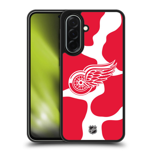 NHL Detroit Red Wings Cow Pattern Gel Armour Case For Samsung Galaxy A36 5G