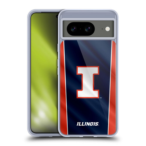 University Of Illinois U Of I University Of Illinois Banner Soft Gel Case for Google Pixel 8