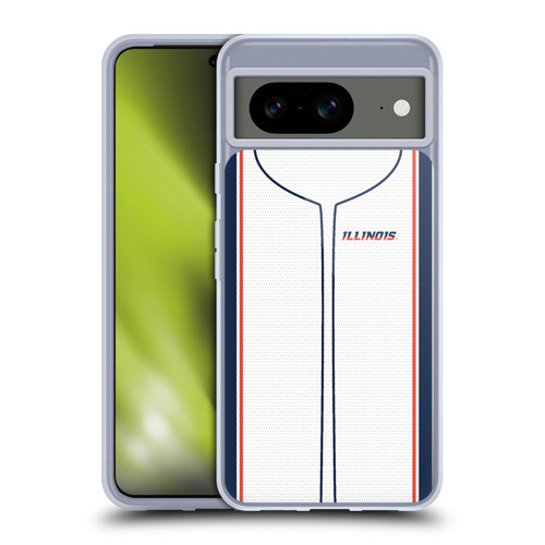 University Of Illinois U Of I University Of Illinois Baseball Jersey Soft Gel Case for Google Pixel 8
