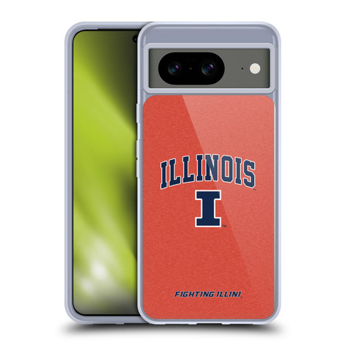 University Of Illinois U Of I University Of Illinois Campus Logotype Soft Gel Case for Google Pixel 8