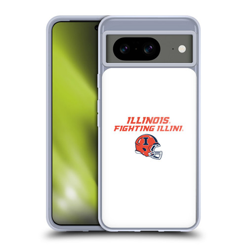 University Of Illinois U Of I University Of Illinois Helmet Logotype Soft Gel Case for Google Pixel 8