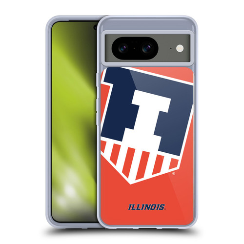 University Of Illinois U Of I University Of Illinois Oversized Icon Soft Gel Case for Google Pixel 8