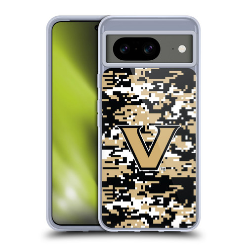 Vanderbilt University Vandy Vanderbilt University Digital Camouflage Soft Gel Case for Google Pixel 8