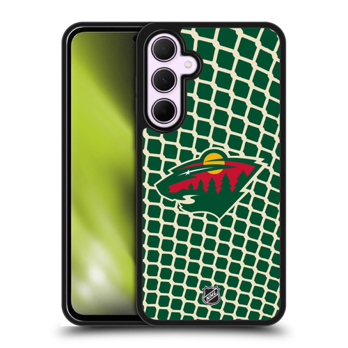 NHL Minnesota Wild Net Pattern Gel Armour Case For Samsung Galaxy A35 5G