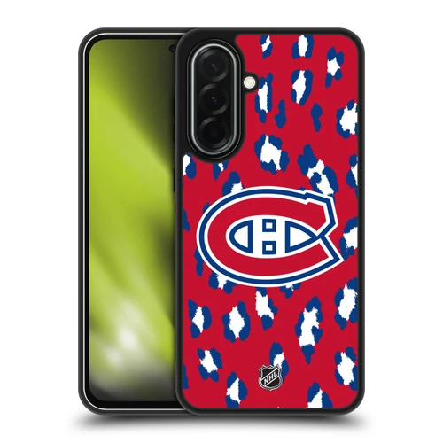 NHL Montreal Canadiens Leopard Pattern Gel Armour Case For Samsung Galaxy A36 5G