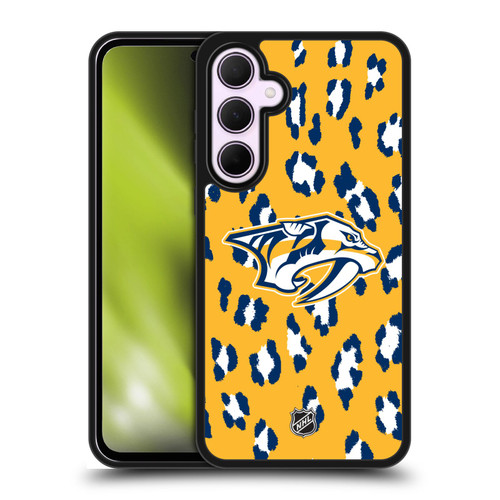 NHL Nashville Predators Leopard Pattern Gel Armour Case For Samsung Galaxy A35 5G