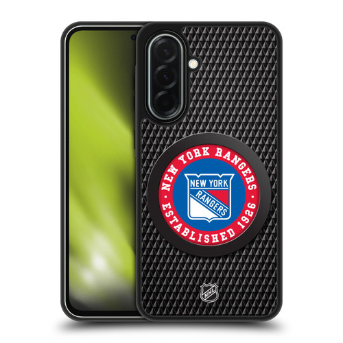 NHL New York Rangers Puck Texture Gel Armour Case For Samsung Galaxy A36 5G