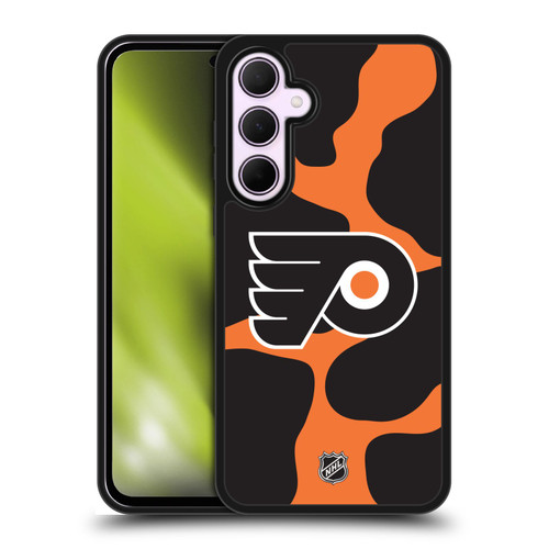 NHL Philadelphia Flyers Cow Pattern Gel Armour Case For Samsung Galaxy A35 5G