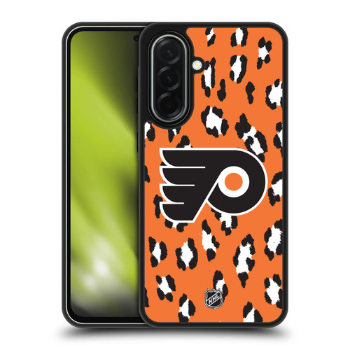 NHL Philadelphia Flyers Leopard Pattern Gel Armour Case For Samsung Galaxy A36 5G