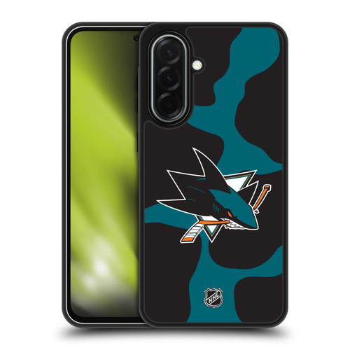 NHL San Jose Sharks Cow Pattern Gel Armour Case For Samsung Galaxy A36 5G