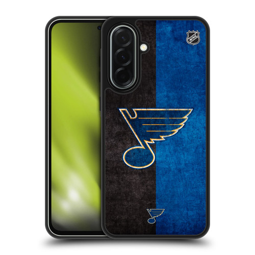 NHL St Louis Blues Half Distressed Gel Armour Case For Samsung Galaxy A36 5G