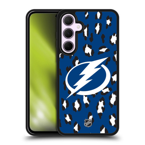 NHL Tampa Bay Lightning Leopard Pattern Gel Armour Case For Samsung Galaxy A35 5G