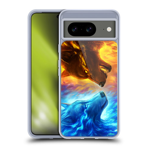 Jonas "JoJoesArt" Jödicke Wildlife Fire And Ice Soft Gel Case for Google Pixel 8