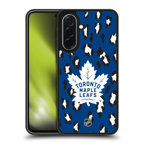 NHL Toronto Maple Leafs Leopard Pattern Gel Armour Case For Samsung Galaxy A36 5G