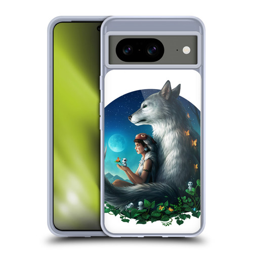Jonas "JoJoesArt" Jödicke Wildlife 2 Wolf Princess Soft Gel Case for Google Pixel 8