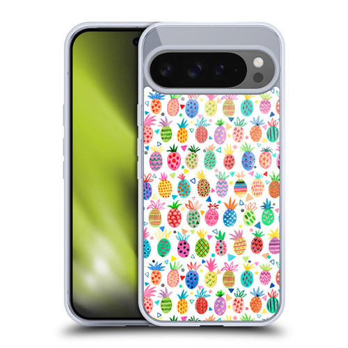 Ninola Mix Patterns Geometric Pineapples Soft Gel Case for Google Pixel 9 Pro XL