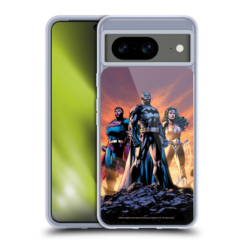 Justice League DC Comics Comic Book Covers Icons Trinity Soft Gel Case for Google Pixel 8