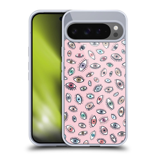 Ninola Patterns 4 Eyes Pink Soft Gel Case for Google Pixel 9 Pro XL
