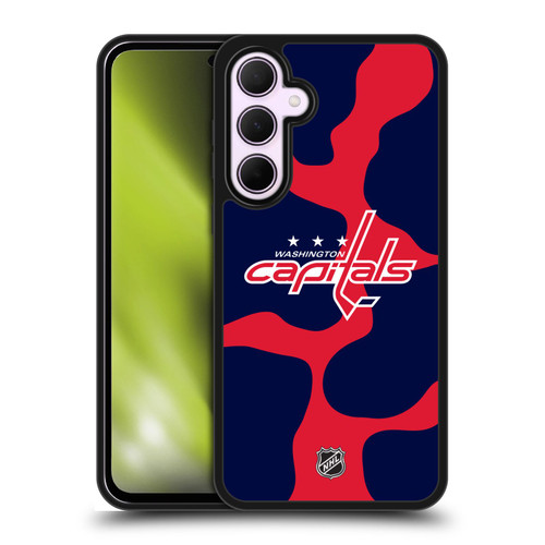 NHL Washington Capitals Cow Pattern Gel Armour Case For Samsung Galaxy A35 5G