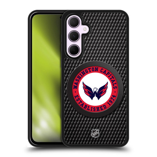 NHL Washington Capitals Puck Texture Gel Armour Case For Samsung Galaxy A35 5G