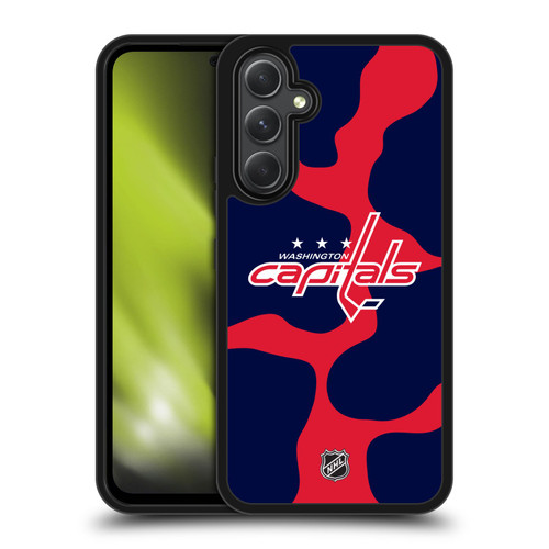 NHL Washington Capitals Cow Pattern Gel Armour Case For Samsung Galaxy A54 5G