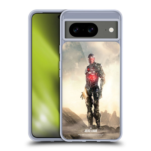 Justice League Movie Character Posters Cyborg Soft Gel Case for Google Pixel 8