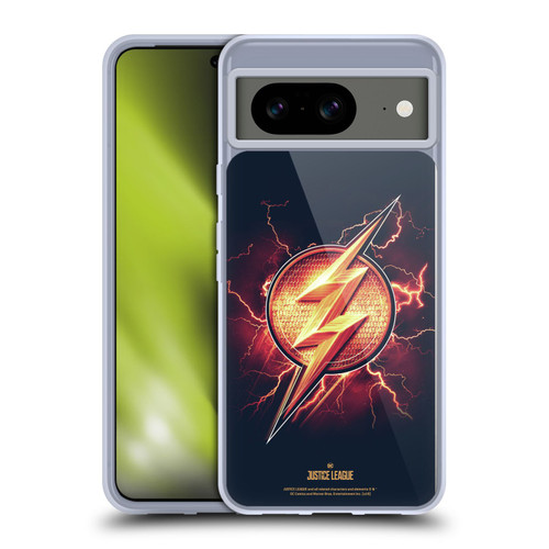Justice League Movie Logos The Flash 2 Soft Gel Case for Google Pixel 8