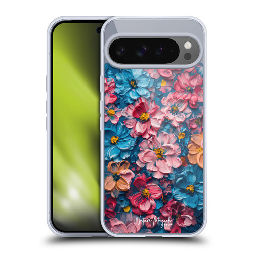 Nature Magick Paint Blobs Elegant Soft Gel Case for Google Pixel 9 Pro XL