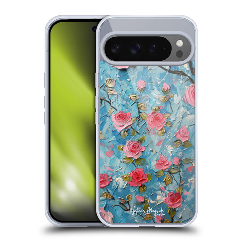 Nature Magick Paint Blobs Roses Soft Gel Case for Google Pixel 9 Pro XL
