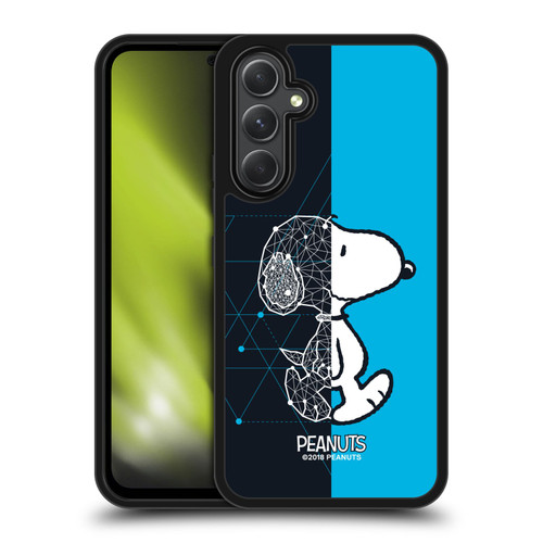 Peanuts Halfs And Laughs Snoopy Geometric Gel Armour Case For Samsung Galaxy A54 5G