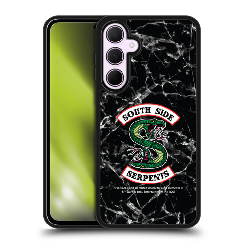 Riverdale South Side Serpents Black And White Marble Logo Gel Armour Case For Samsung Galaxy A35 5G
