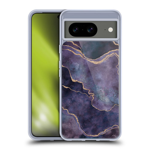 LebensArt Mineral Marble Purple Soft Gel Case for Google Pixel 8