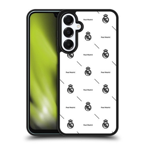 Real Madrid CF Legend Black Logo Pattern Gel Armour Case For Samsung Galaxy A16 5G