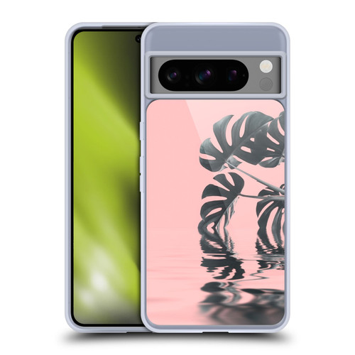 LebensArt Pastels Monstera Soft Gel Case for Google Pixel 8 Pro