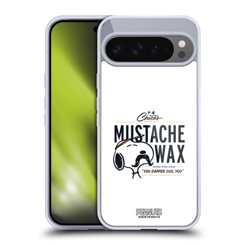Peanuts Chuck's Barber Shop Snoopy Moustache Wax Soft Gel Case for Google Pixel 9 Pro XL