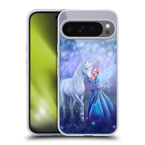 Rachel Anderson Art Purple Unicorn And Forest Fairy Soft Gel Case for Google Pixel 9 Pro XL