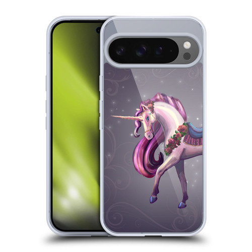 Rose Khan Unicorns Rose Red Soft Gel Case for Google Pixel 9 Pro XL