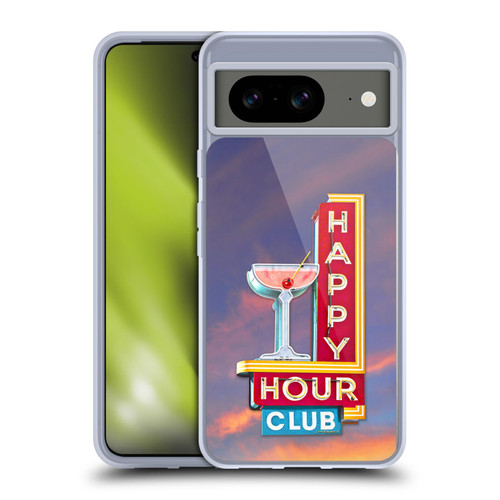Larry Grossman Retro Collection Happy Hour Club Soft Gel Case for Google Pixel 8