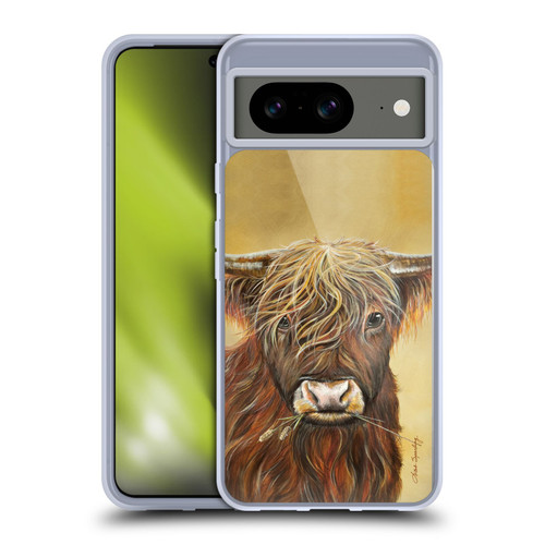 Lisa Sparling Creatures Highland Cow Fireball Soft Gel Case for Google Pixel 8